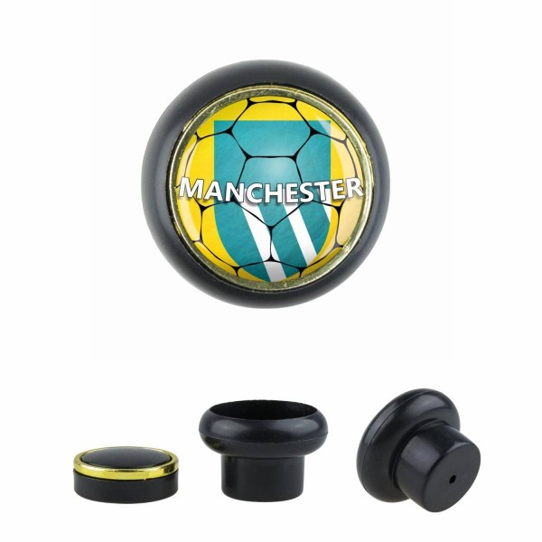 Designer Kunststoff Möbelknopf KSTSP014 KST03525S Schwarz Sport Fußball Europa Verein Club Mancheste