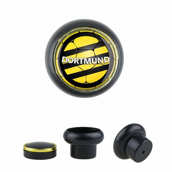 Designer Kunststoff Möbelknopf KSTSP014 KST04553S Schwarz Sport Fußball Bundesliga Verein Dortmund M