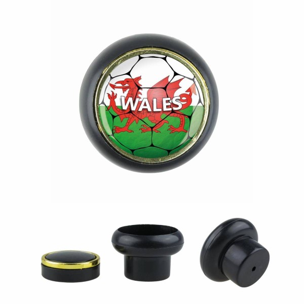 Designer Kunststoff Möbelknopf KSTSP014 KST03546S Schwarz Sport Fußball Europa Verein Club WaleS Sch